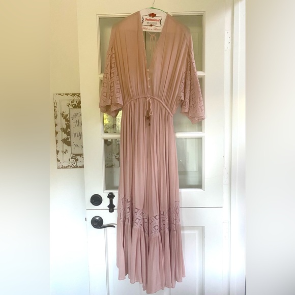 Free People XS dusty rose jumpsuit - Picture 3 of 4